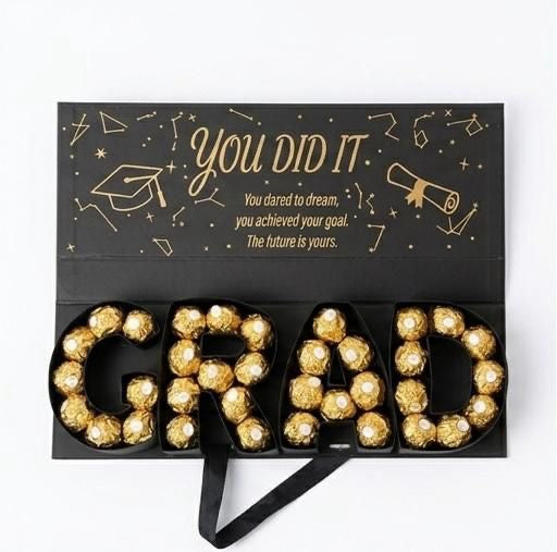 "You Did It" Graduation Chocolate Gift Box – Premium Ferrero Rocher Keepsake