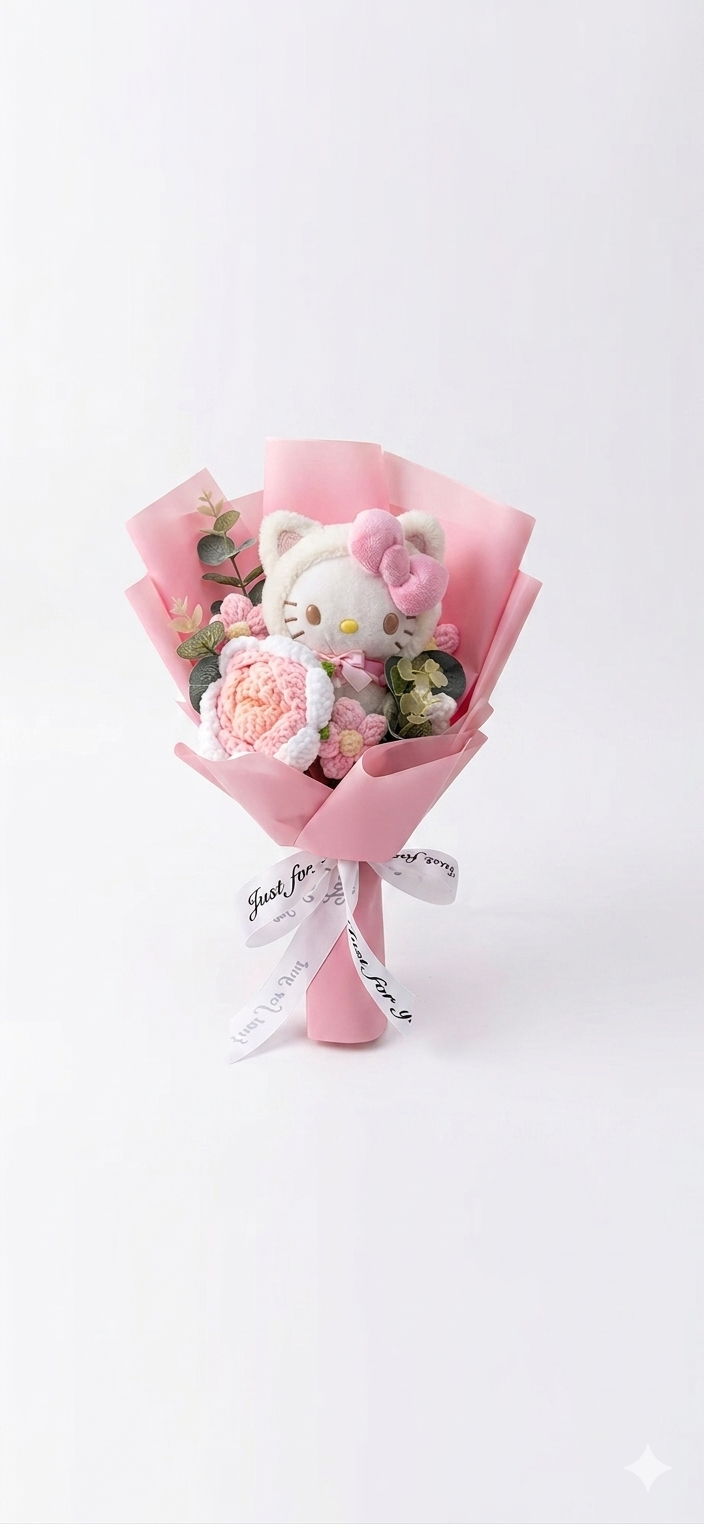 Hello Kitty Bouquet - Light Pink
